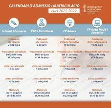 Resolución de 30 de noviembre de 2020 por la que se convocan las pruebas de certificación de competencia general para los niveles básico a2 intermedio b1 intermedio b2 y avanzado c1 de las enseñanzas de idiomas de régimen especial del año 2021. Calendario De Admision Y Matriculacion Curso 2021 2022 Ceip Azorin Sv