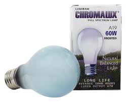Buy Lumiram Chromalux A19 60w Frosted Light Bulb Full Spectrum Lamp At Luckyvitamin Com