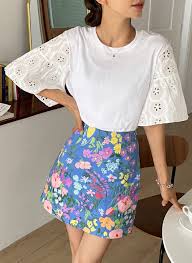 花柄タイトミニスカート・全2色 | レディースファッション通販 - DHOLIC