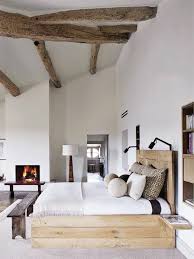I love this modern rustic look because the old and the new make each other pop. 20 Inspiring Modern Rustic Bedroom Retreats Modern Rustic Bedrooms Rustic Master Bedroom Home Decor Bedroom