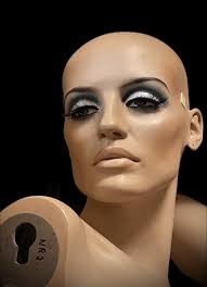 Beautiful vintage mannequin face and makeup