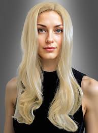 Blonde long hair wig with curls
