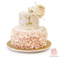 Blush Pink Gold Rose Gold Birthday Cake Designs Sweet 16 Ruffle Cake Sweet 16 Cakes Birthday Cake Girls Ruffle Cake Girl Cakes