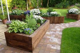 Raised Beds From New Eco Pine Railway Sleepers Bahnschwellen Garten Hochbeet Garten Hochbeet