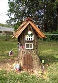 How To Make A Gnome Home Snapguide Baumstamm Garten Diy Hinterhof Marchenbaum