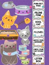 Behavior Chart Cute Cats Theme Behavior Clip Chart Kittens Cat Kittens