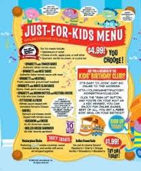 Old Spaghetti Factory Kids Menu Spaghetti Factory Family Restaurants Kids Menu