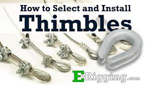 how to select and install wire rope thimbles