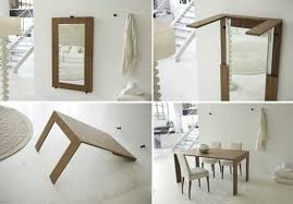 30 Space Saving Folding Table Design Ideas For Functional Small Rooms Space Saving Furniture Small Space Solutions Small Room Design