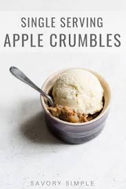Apple Crumble Recipe Individually Portioned Savory Simple Recipe Apple Crumble Apple Crumble Recipe Crumble Recipe