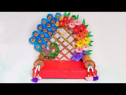 Eco Friendly Makhar Ideas Ganpati Decoration Ideas For Home Quick Easy Ganpati Decoration Idea Youtube Dekor Ganesha Ganesh