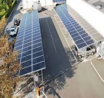 Solar Panel Carport with Aluminum Frame Mounting Structures