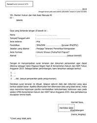 Bisa juga langsung mengklik laman cpns.kemenkumham.go.id untuk mengetahui contoh surat lamaran yang sebaiknya ditulis pelamar. Sistem Kelulusan Dan Contoh Surat Lamaran Cpns 2019 Kemenkumham Abi Awam Bicara