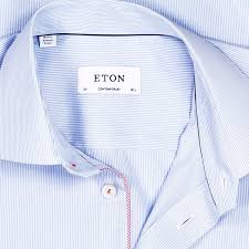 Eton Contemporary Shirt In Blue For Men Men Shirt Style Shirts Mens Shirts