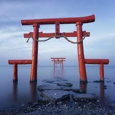 The Tide Slowly Rises At The Floating Torii Gate Of Ouo Shrine This Is An Awesome Little Spot In Saga Japan And Fairly Unk Torii Gate Saga Japan Fukuoka Japan