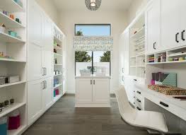 Corkboard hangs on the wall above the work area for a place to tack magazine clippings, fabrics, and sketches. Complete Guide To Designing A Craft Room Build Beautiful