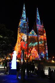 Sydney Chapel Festival Lights Chapel Cathedral