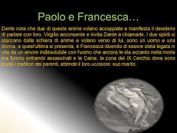 Ciascun ciclo di cantica finisce con la parola stelle. Paolo E Francesca Inferno Canto V Lessons Blendspace