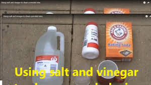 Blue is probably from the copper in the contacts. Using Salt And Vinegar To Clean Corroded Wire Youtube