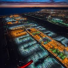Lax At Night Makes For Amazing Photography Thanks To Asteryx Terry Mclaughlin For En Los Angeles International Airport Life Is An Adventure Airport Travel