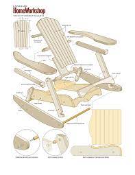 Make A Muskoka Rocking Chair From Composite Wood Rocking Chair Plans Rocking Chair Woodworking Plans Chair Woodworking Plans