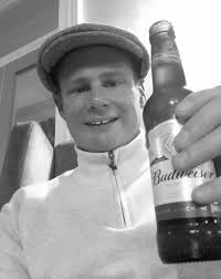 enjoying airport beers