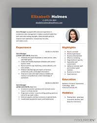 Cv Resume Templates Examples Doc Word Download