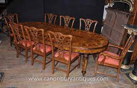 My decor style is quite eclectic, but i am having a hard time deciding what chairs to pair with this table. Walnut Victorian Dining Table Chippendale Chair Set Tables Chairs Suite