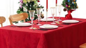 If making the tablecloth too much for you, you can start by making diy reversible placemats from the cotton fabric. Best Christmas Tablecloth 2020