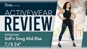 3.0 out of 5 stars really nice material, snug fit style is a little uncomfortable reviewed in the united states on april 21, 2020 size: Activewear Review Evening Camo Soft N Snug Mid Rise 7 8 24 1989 Youtube