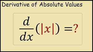 F ′ ( x) = { 1, if x > 3 − 1, if x < 3. How To Differentiate The Absolute Value Of X Youtube