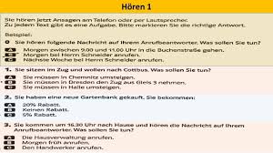 Horverstehen Prufung B1 B1 Horen Telc Test Youtube Am Telefon Antwort Telefon