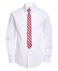 Van Heusen Boys Big Long Sleeve Dress Shirt And Tie Set