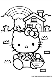 Free hello kitty coloring pages for you to color online, or print out and use crayons, markers, and paints. Free Coloring Pages For Kids Hello Kitty Drawing With Crayons