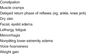 Did you know that gaining weight around your belly could be a classic sign of adrenal fatigue? Signs And Symptoms Of Hypothyroidism Bradycardia Coarse Hair Hair Loss Download Table