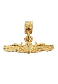 Nomades Surface Warfare Officer Gold Sterling Silver Charm Gold Navy Life