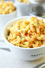 It is very common to see it in plate lunches like chicken katsu, rice, and mac salad. Healthier Hawaiian Macaroni Salad Pickled Plum Food And Drinks