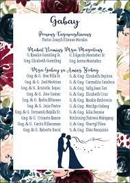 Wedding Invitation Filipino Wedding Filipiniana Wedding Theme Filipiniana Wedding
