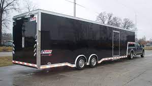Pace American Cargo Enclosed Gooseneck Trailer Shadow Gt Race Ready Car Trailer Cargo Trailer Conversion Best Trailers