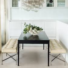 Set (dining trestle table, 4 side chairs & 2 arm chairs). Baker Dining Table