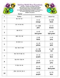 Multi step equations worksheet eighth grade math students are diving deeper into pre algebra concepts studying multi step equations and inequalities multi step equations worksheet. Pin On Education Teaching Ideas