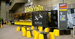 London Uk Yalla Yalla By The Hayward Gallery London Car Hire Jpg 500 375 Pixels Container Restaurant Container Coffee Shop Container Bar