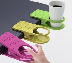 Clip On Table Cup Holder Quirky Desks Cool Stuff Geeky Gadgets