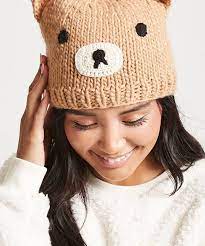 A Bear Y Nice Hat To Keep Your Head Warm And Cute Cool Hats Cabby Hat Knitted Hats