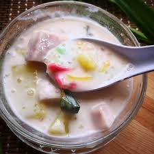 bubur cha cha i dunno why they call it cha cha but this is very colorful sweet porridge with nutritious yam sw cooking recipes nutritious favorite recipes