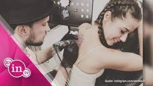 Sarah lombardi überraschte ihre follower auf instagram mit fotos von einem besuch bei ihrem tätowierer. Sarah Lombardi Das Ist Ihr Neues Tattoo Youtube