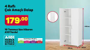A101 aktüel kampanyası detaylı incelememizi 13 şubat 2020 perşembe gününden itibaren geçerli olacak kataloğun 4. A101iletisim A101 De Aldin Aldin 4 Rafli Cok Amacli