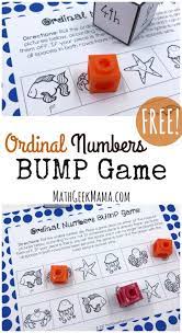 Free Ordinal Numbers Game For Kindergarten First Grade Ordinal Numbers Kindergarten Number Worksheets Kindergarten Numbers Kindergarten
