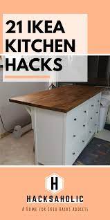 Metod cabinets can be hacked in various ways to get a console, credenza, sideboard or just a cabinet with a stylish design. 21 Ikea Kitchen Hacks That Will Keep You Organized Hacksaholic Hacks Hacksaholic Ikea Kitc In 2020 Ikea Kitchen Island Diy Kitchen Renovation Ikea Hack Kitchen