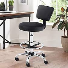 Amazon Com Maison Arts Office Desk Chair Adjustable Swivel Rolling Stool With Wheels Armless Drafting Task Chair With Foot Task Chair Chair Home Office Chairs